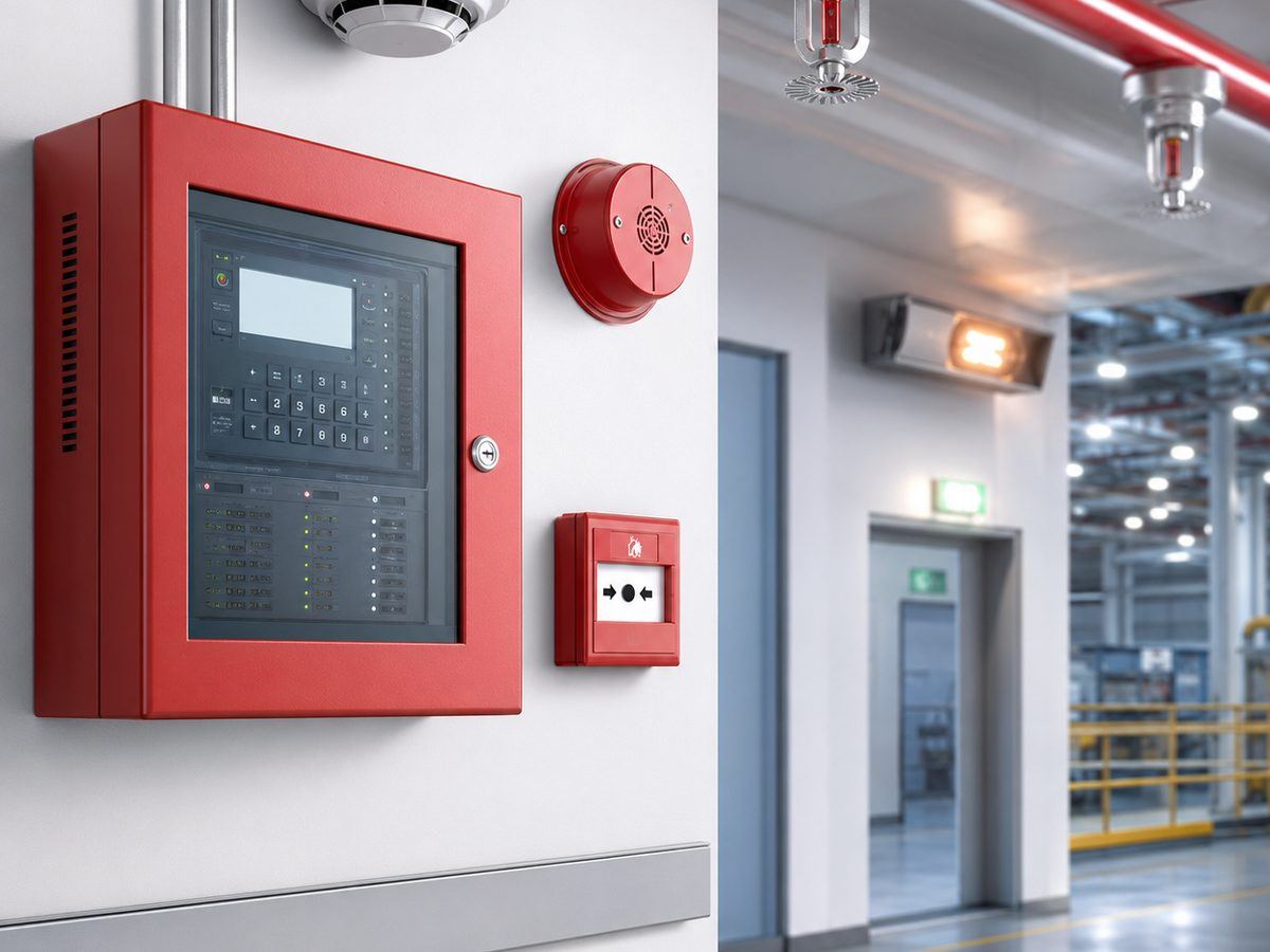 Fire alarm panel and detectors